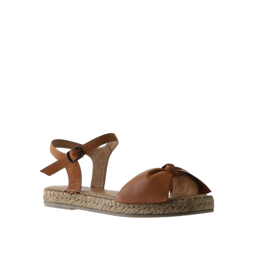 Taba Deri Kadın Espadril Sandalet