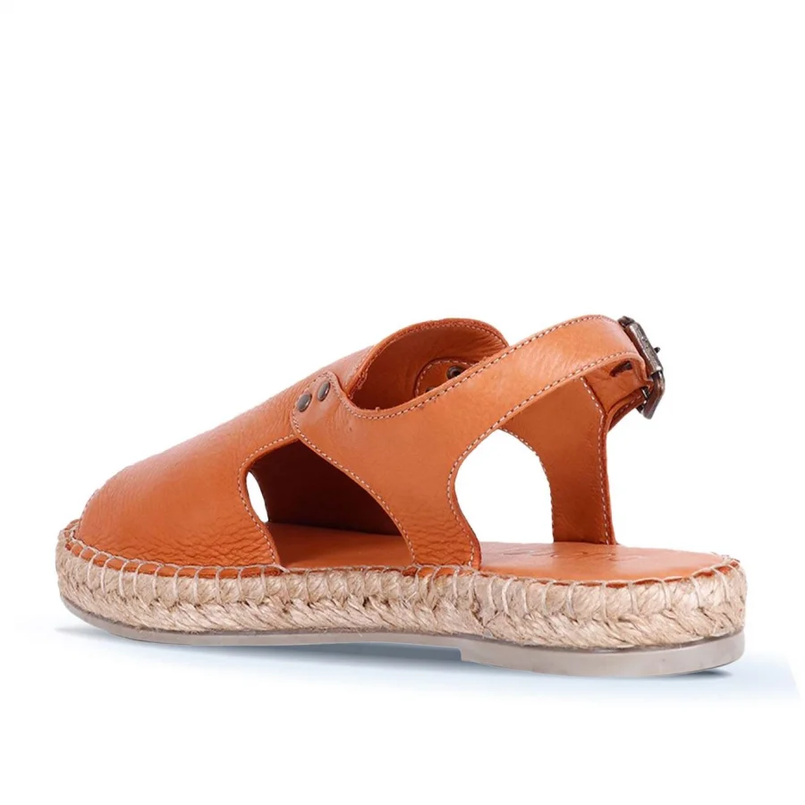 Taba Deri Kadın Espadril Sandalet