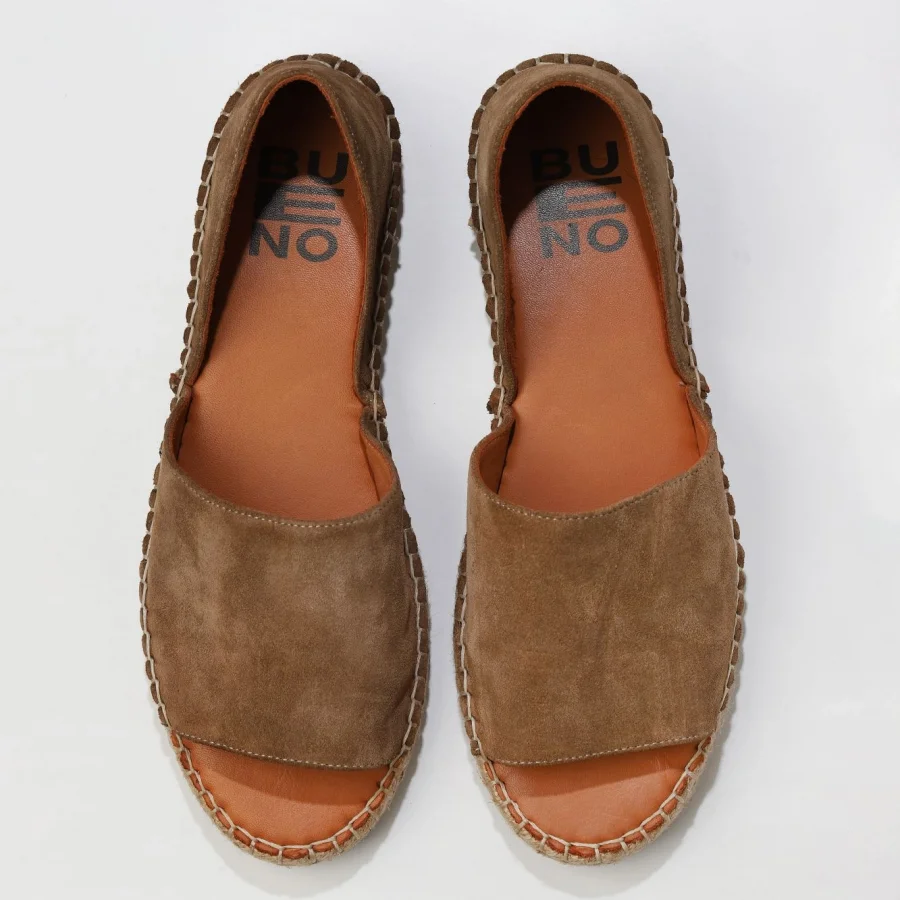 Taba Süet Kadın Espadril Ayakkabı