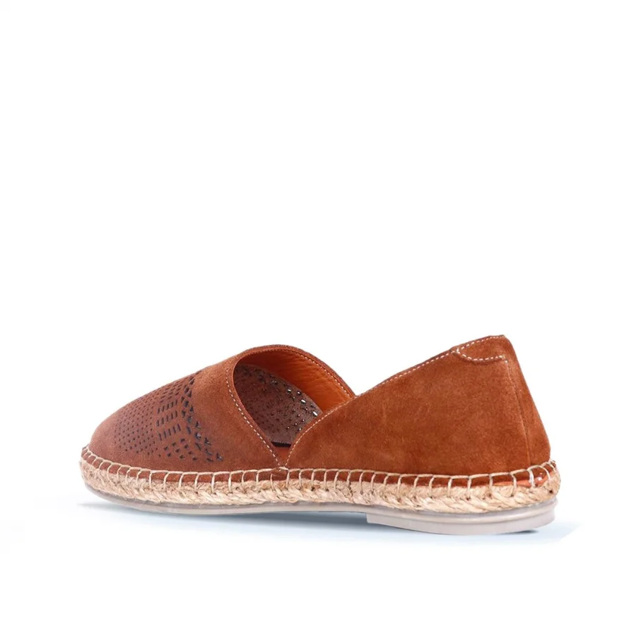 Taba Süet Kadın Espadril Ayakkabı