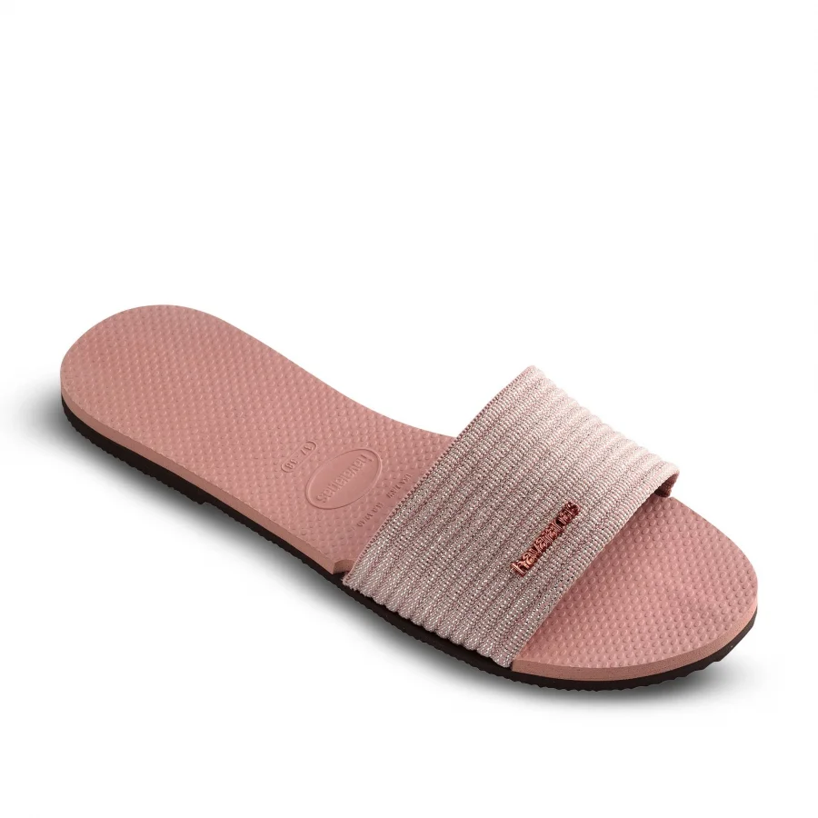Uçuk Pembe Havaianas Havaianas Kadın Düz Metal Logolu Terlik
