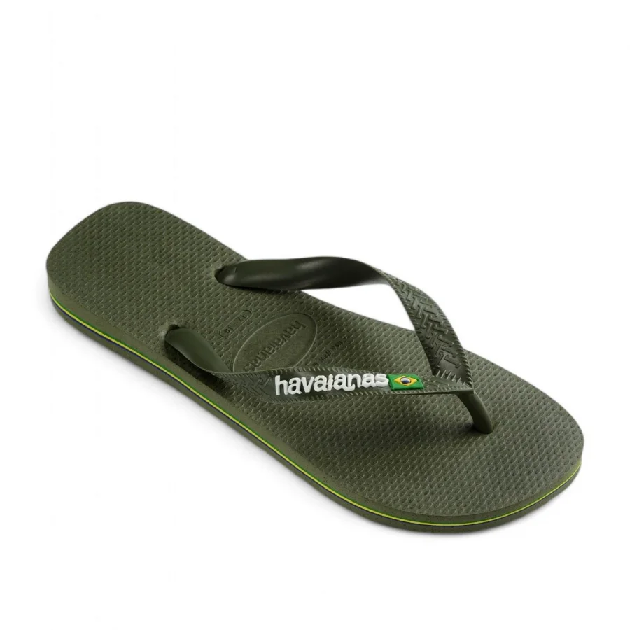 Yeşil Havaianas HAVAIANAS BRASIL LOGO GREEN/GREEN