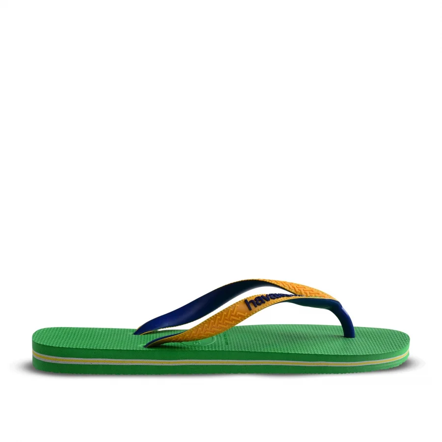 Yeşil Havaianas HAVAIANAS BRASIL MIX LEAF GREEN/MARINE BLUE