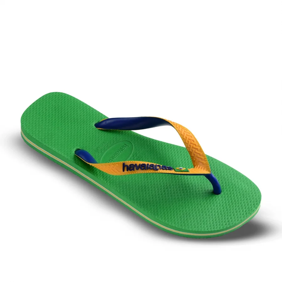 Yeşil Havaianas HAVAIANAS BRASIL MIX LEAF GREEN/MARINE BLUE