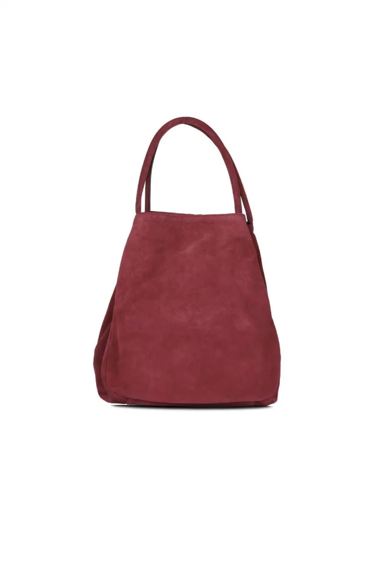 Shoes Bordo Süet Kadın Omuz Çantası 01wb0014