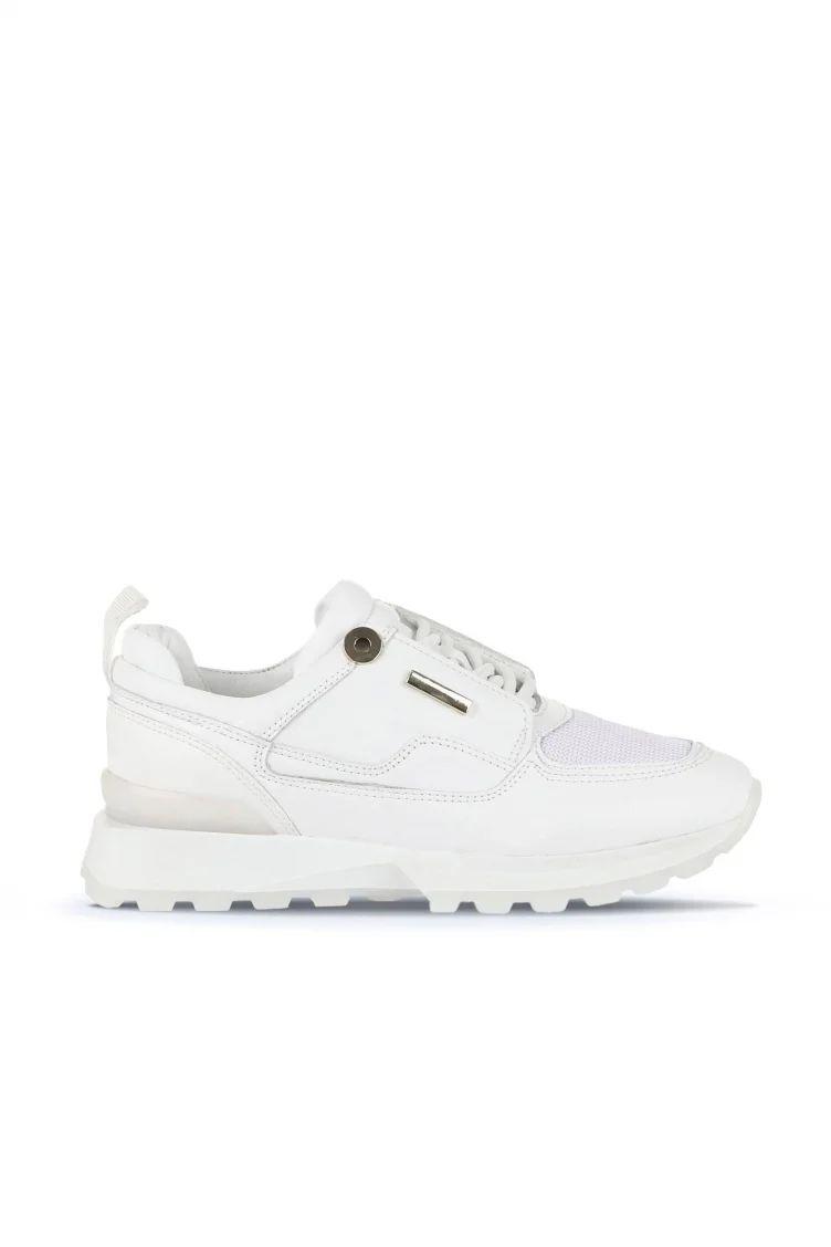 Beyaz Deri Kadın Sneakers