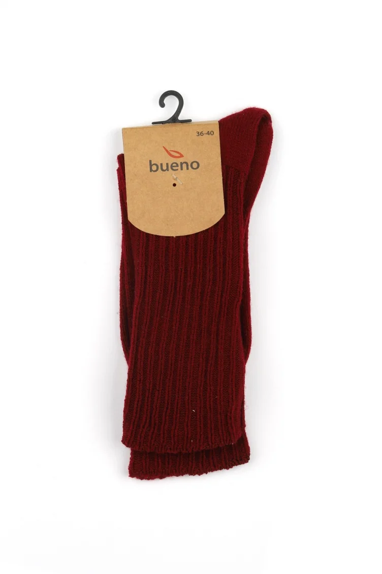 Bordo Yün Çorap