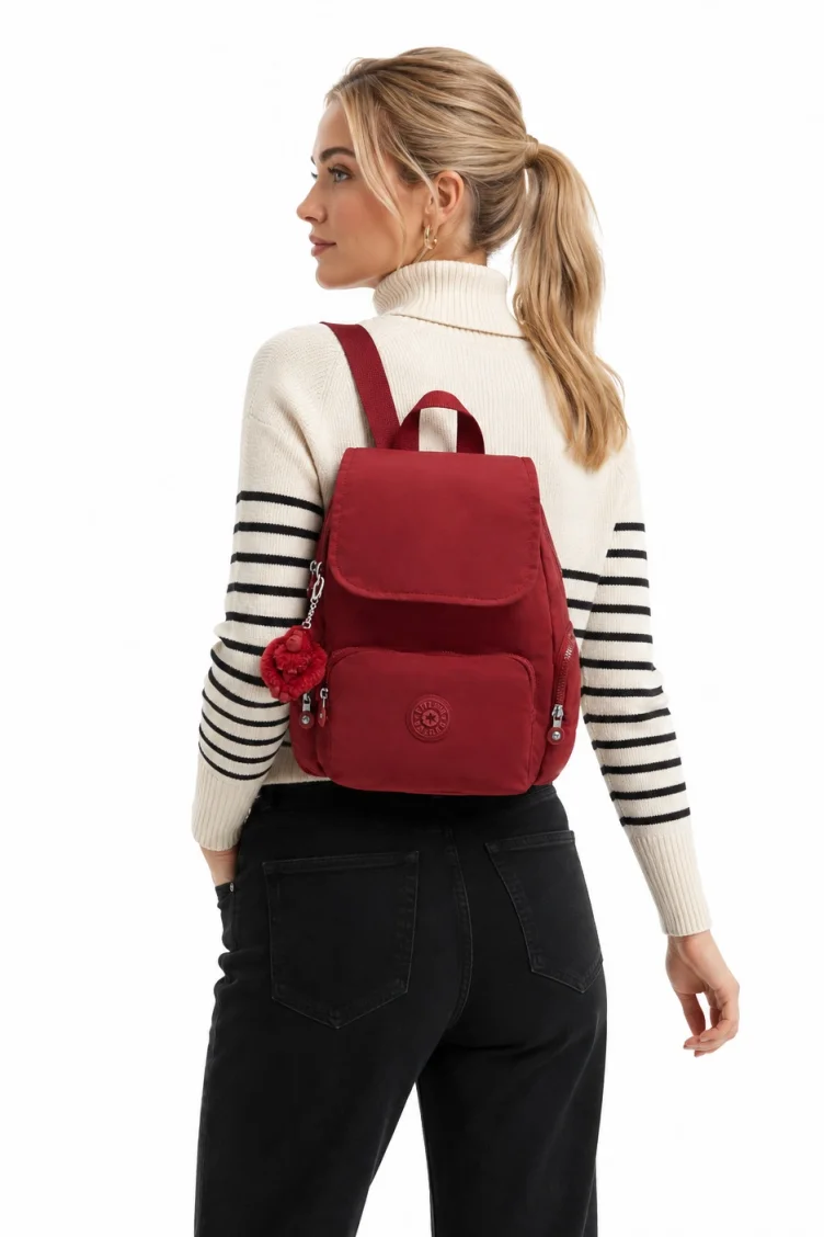 Funky Red City Zip Mini Sırt Çantası