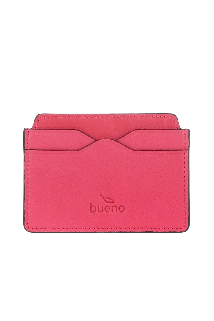 Fuşya Koyu Deri Unisex Kartlık