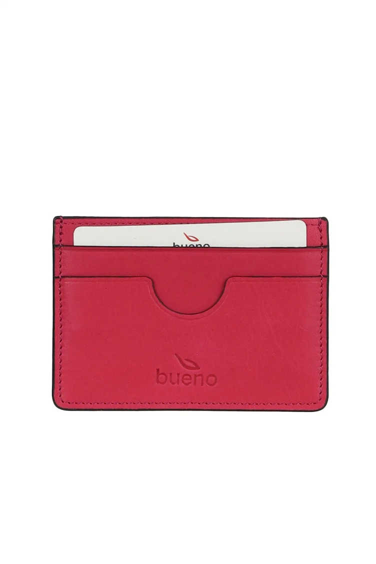 Fuşya Koyu Deri Unisex Kartlık