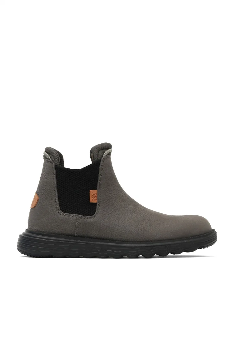 Gri Deri Hey Dude Branson Boot Craft Erkek Ayakkabı