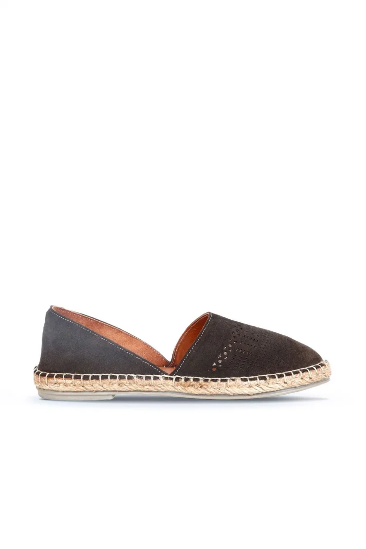 Haki Süet Kadın Espadril Ayakkabı