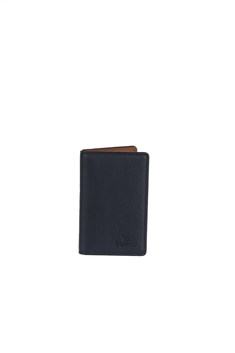 Lacivert Taba Deri Unisex Kartlık