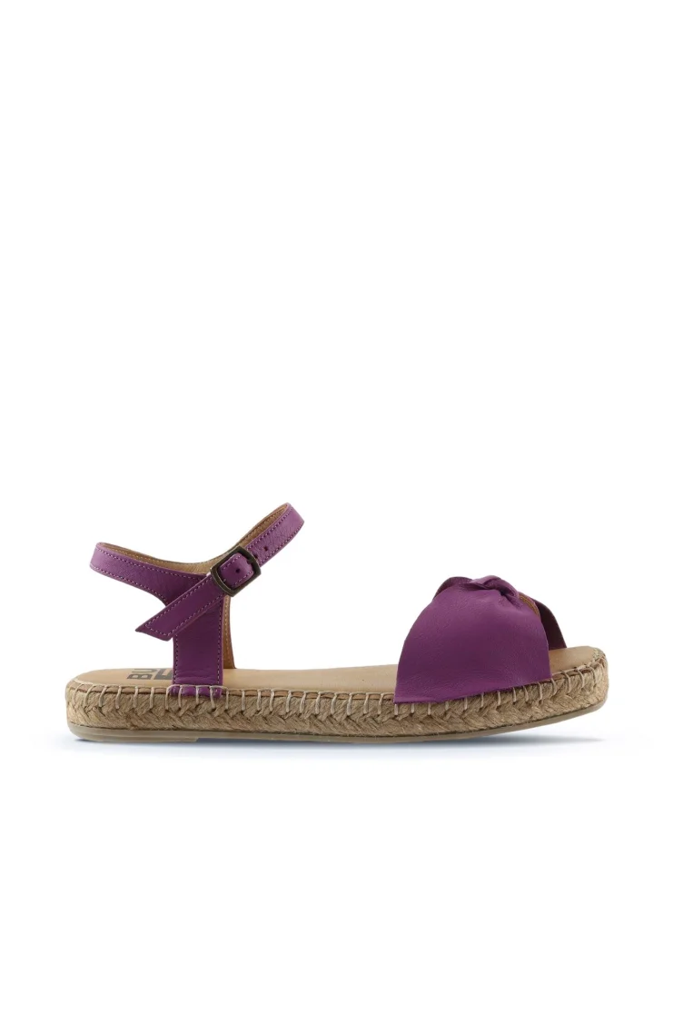 Lila Deri Kadın Espadril Sandalet