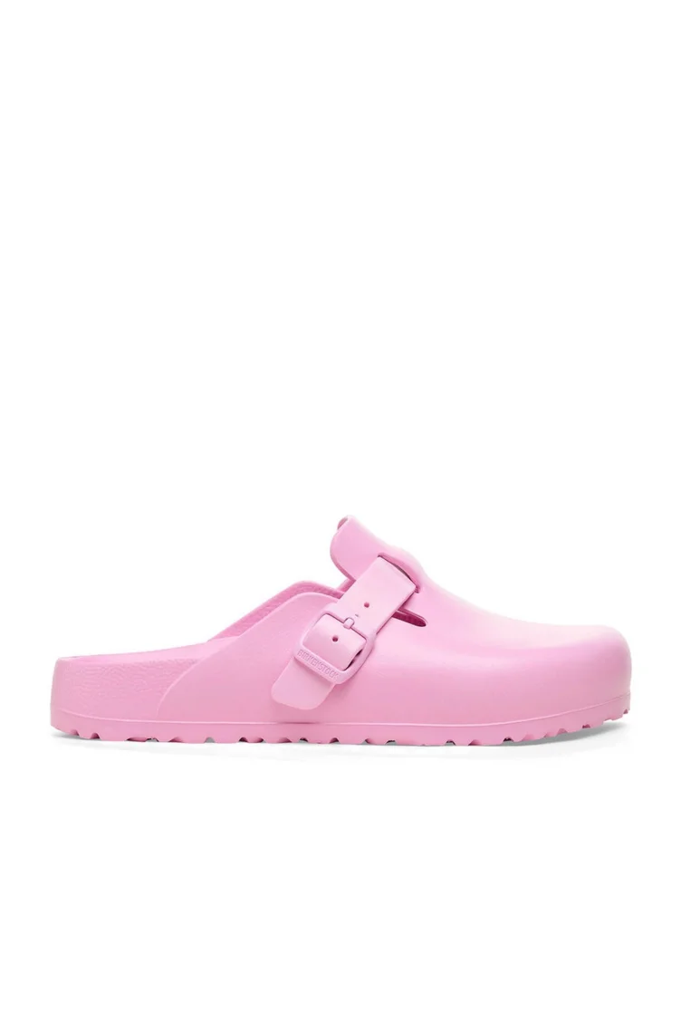 Pembe Bırkenstock Boston Braided Bayan Terlik