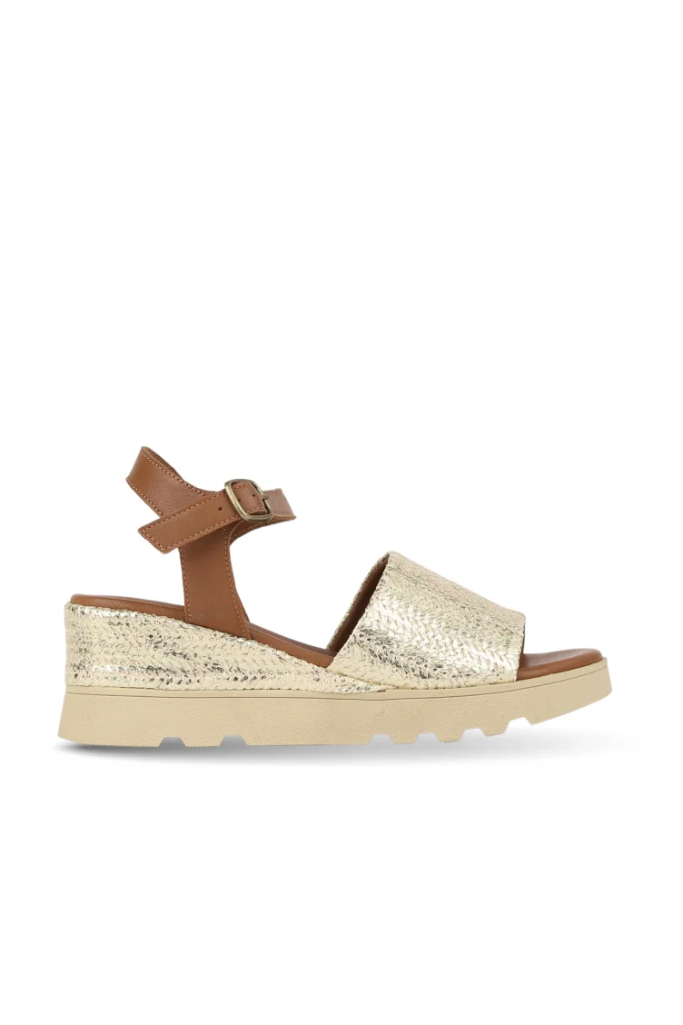 PLH.GLD-SCT.NWT-PEL.NWT-SL.BSO Kadın Dolgu Topuklu Sandalet