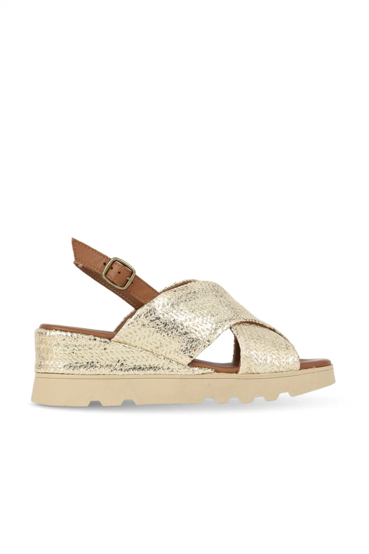 PLH.GLD-SCT.NWT-PEL.NWT-SL.BSO Kadın Dolgu Topuklu Sandalet