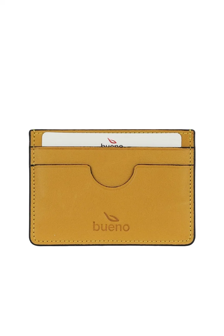 Sarı Deri Unisex Kartlık