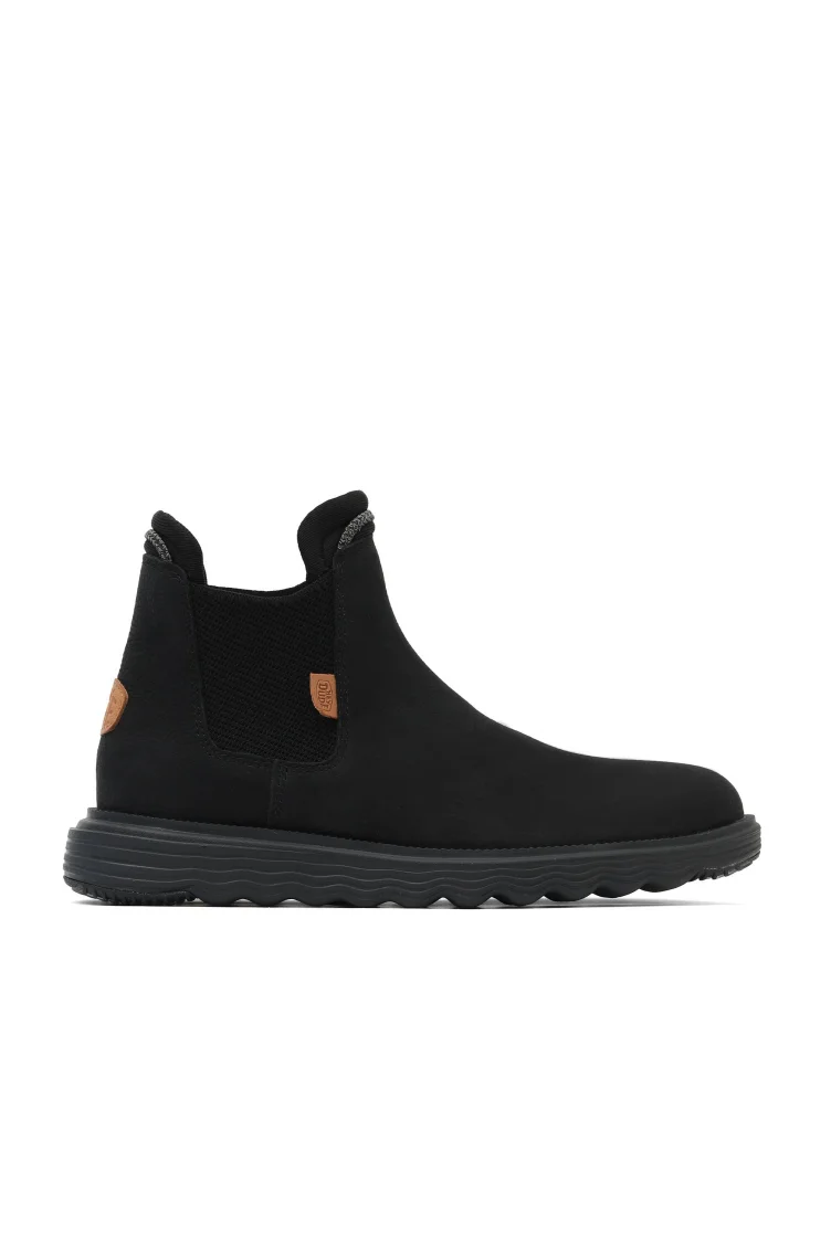 Siyah Deri Hey Dude Branson Boot Craft Erkek Ayakkabı