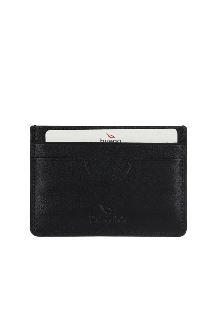 Siyah Deri Unisex Kartlık