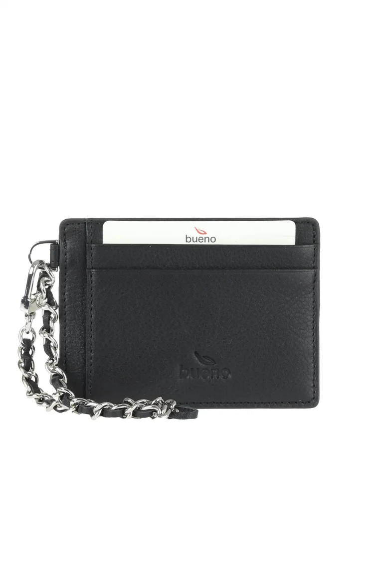Siyah Deri Unisex Kartlık