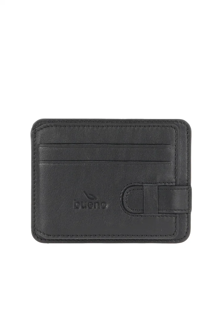 Siyah Deri Unisex Kartlık