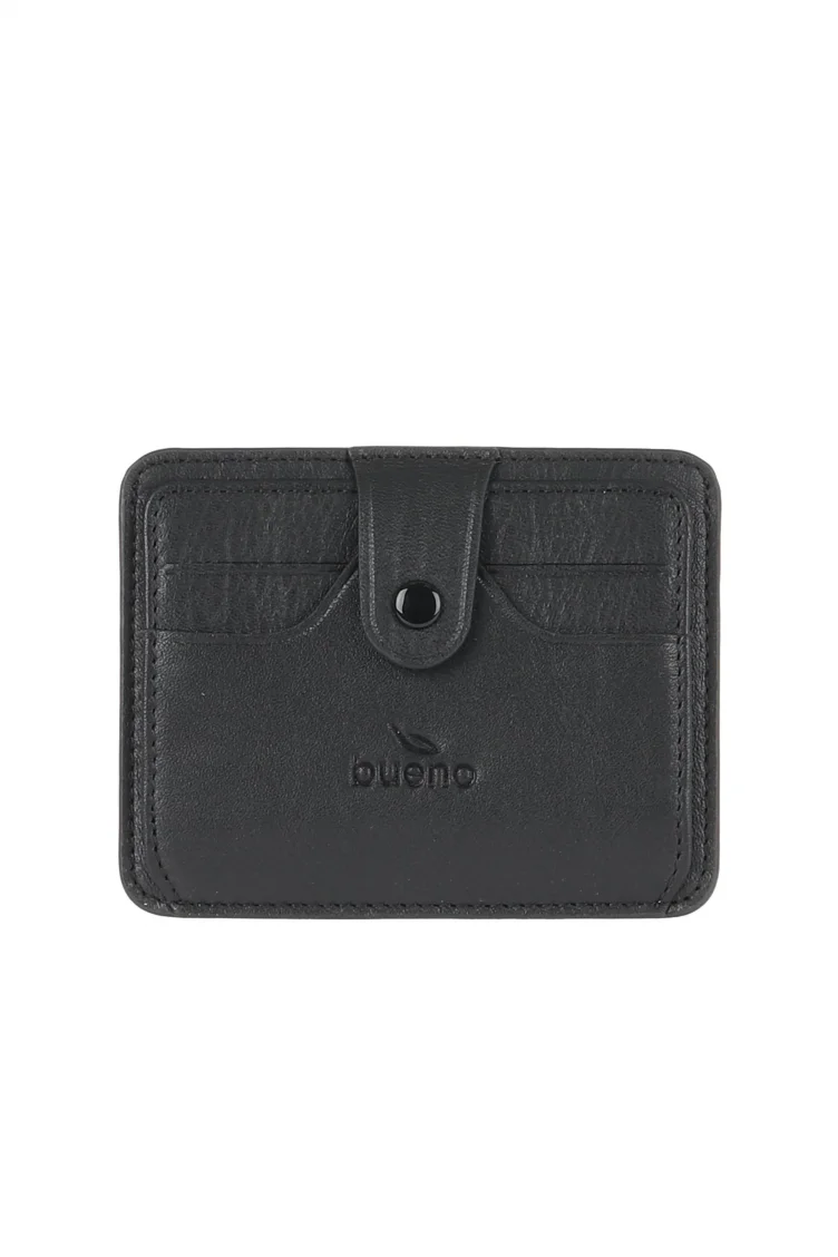 Siyah Deri Unisex Kartlık