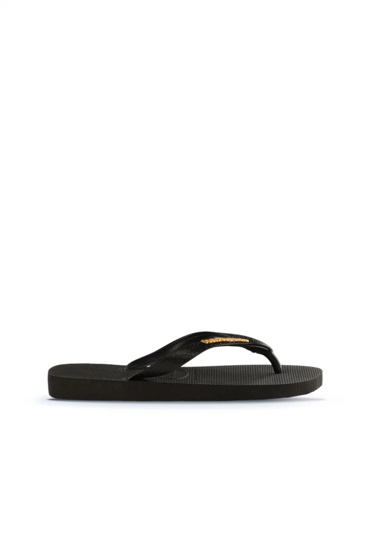 Siyah Havaianas Havaianas Metal Logolu Kadın Terlik