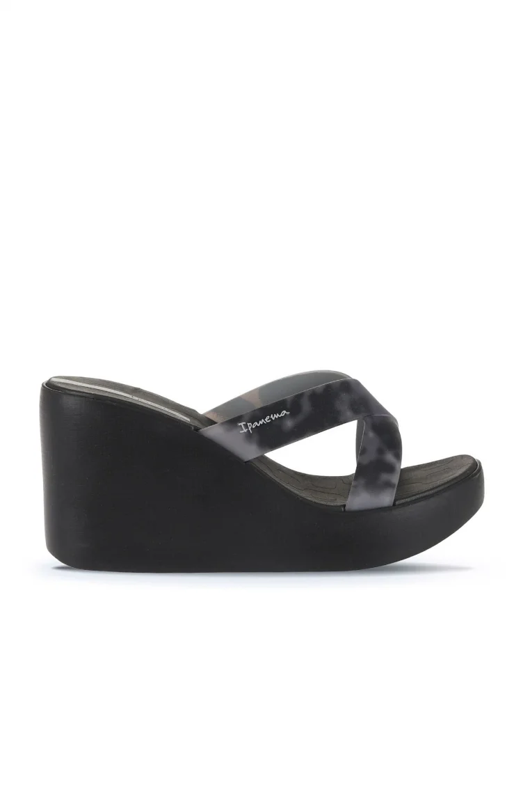 Siyah Ip Ipanema High Fashion Slide Kadın