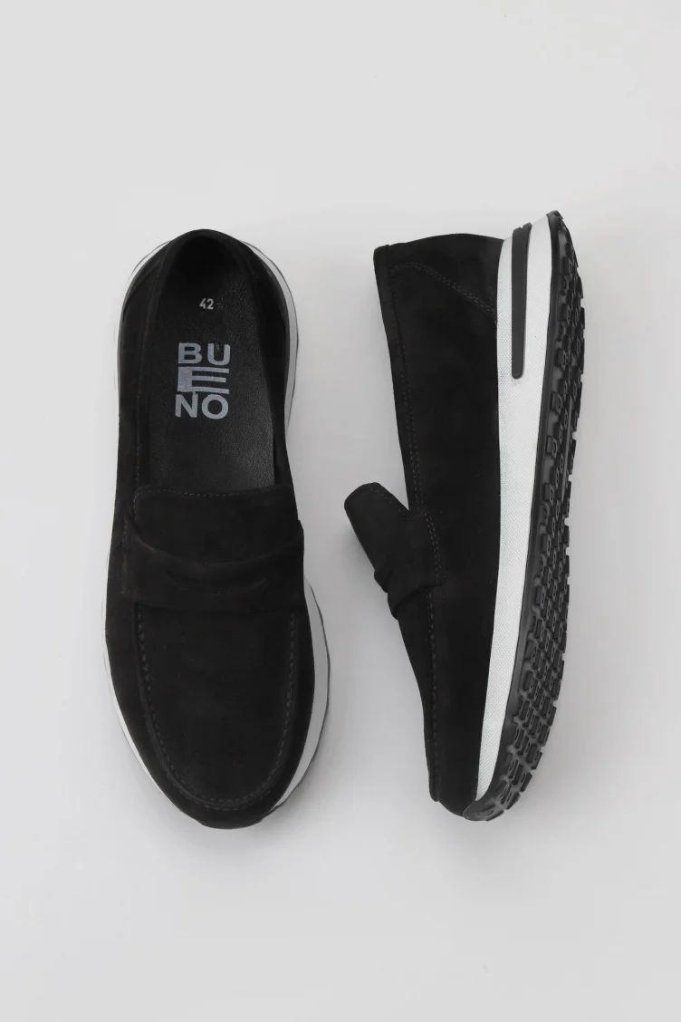 Siyah Süet Erkek Loafer