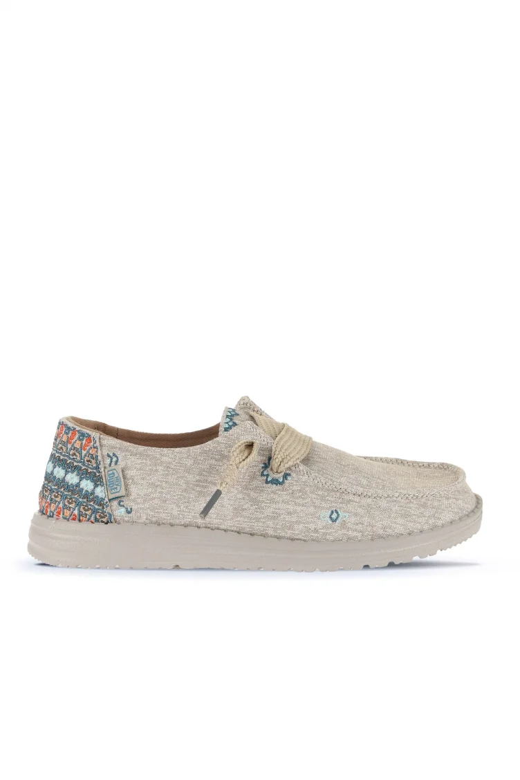 SUNFLOWER BEIGE HD Hey Dude Wally Coastline Kadın Ayakkabı