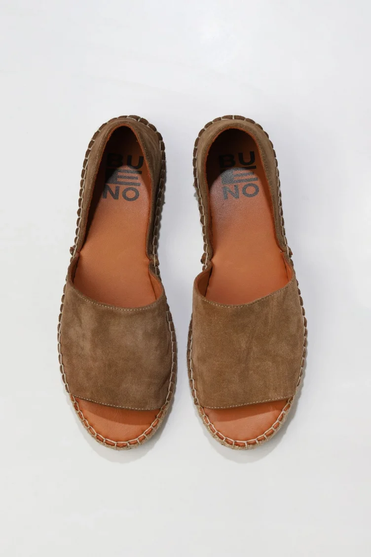 Taba Süet Kadın Espadril Ayakkabı