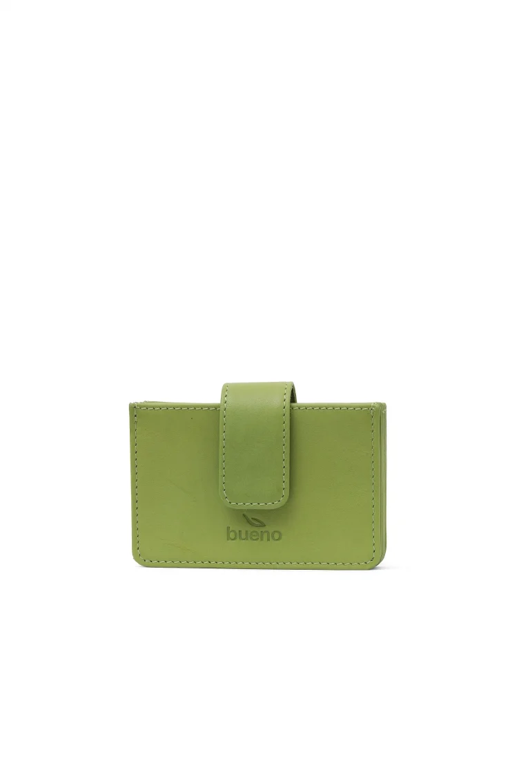 Yeşil Deri Unisex Kartlık