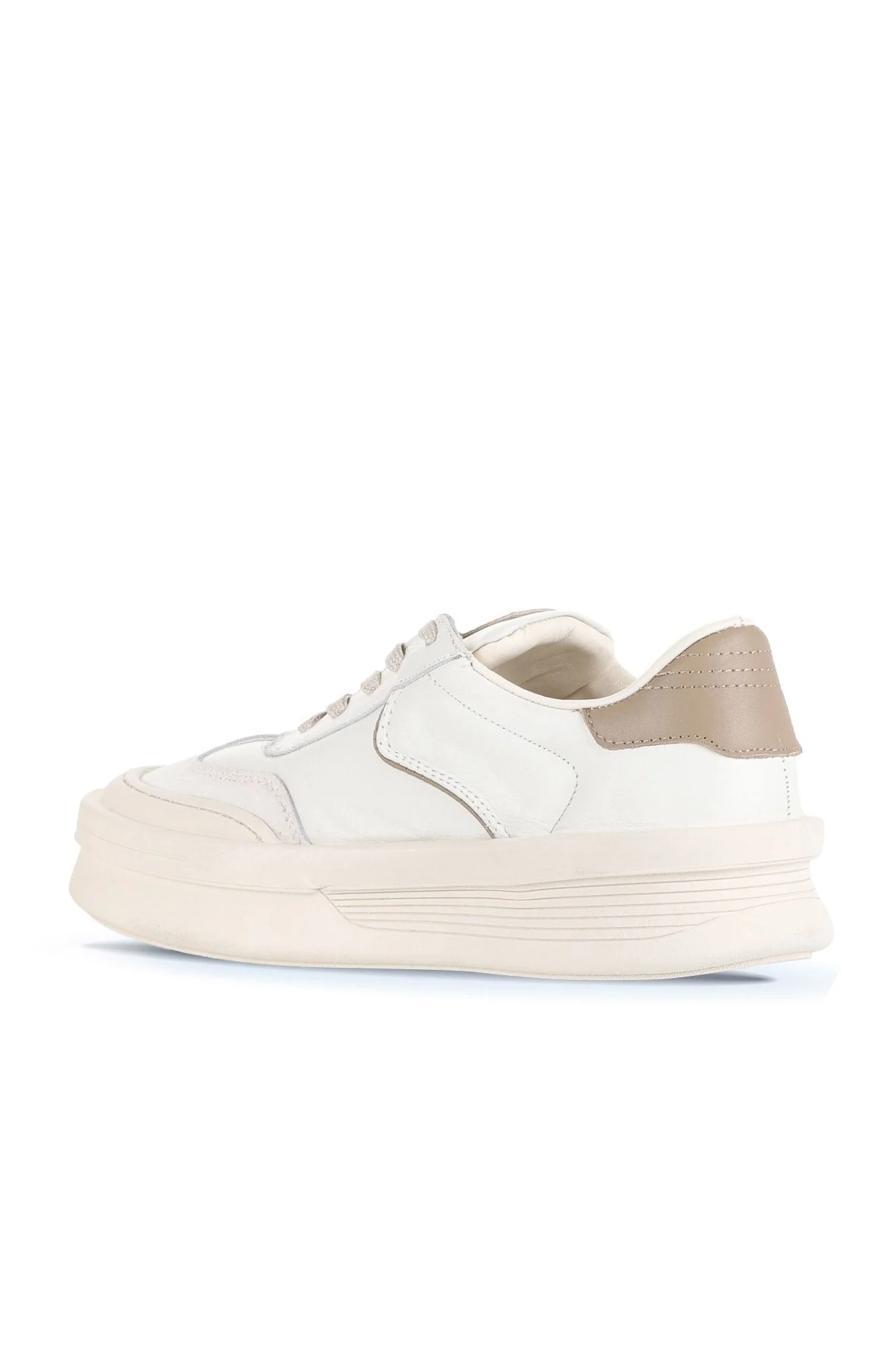Bej Süet-Deri Kadın Sneakers