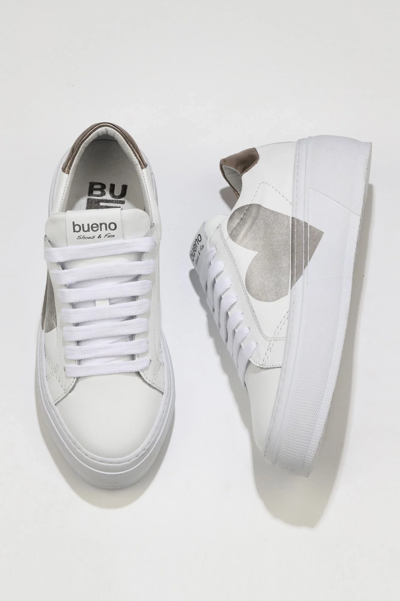 Beyaz B04C07 Kadın Dolgu Topuklu Spor Ayakkabı