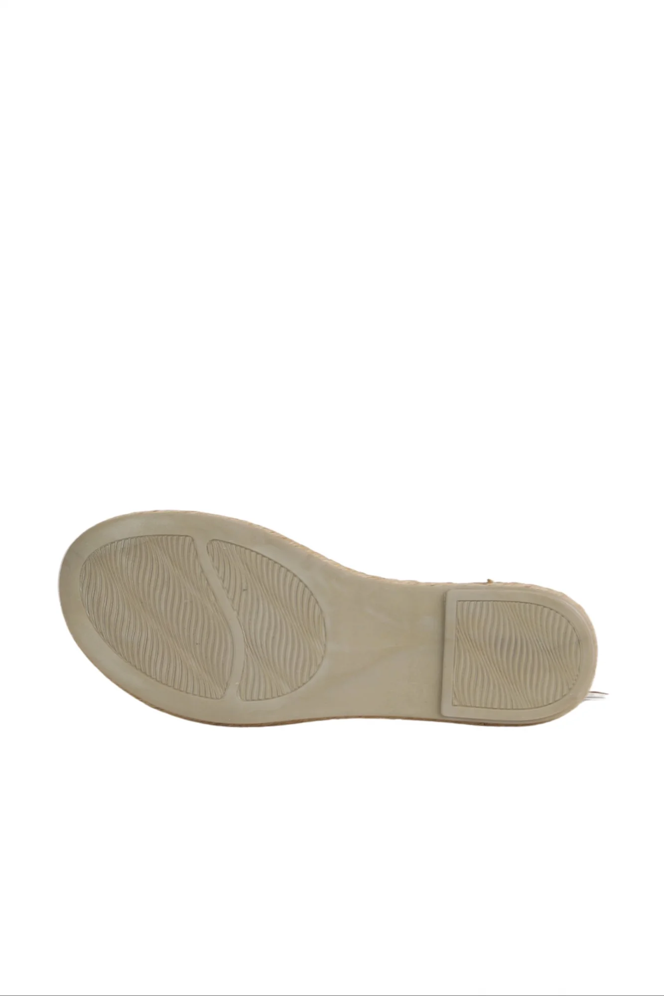 Beyaz Deri Kadın Espadril Sandalet