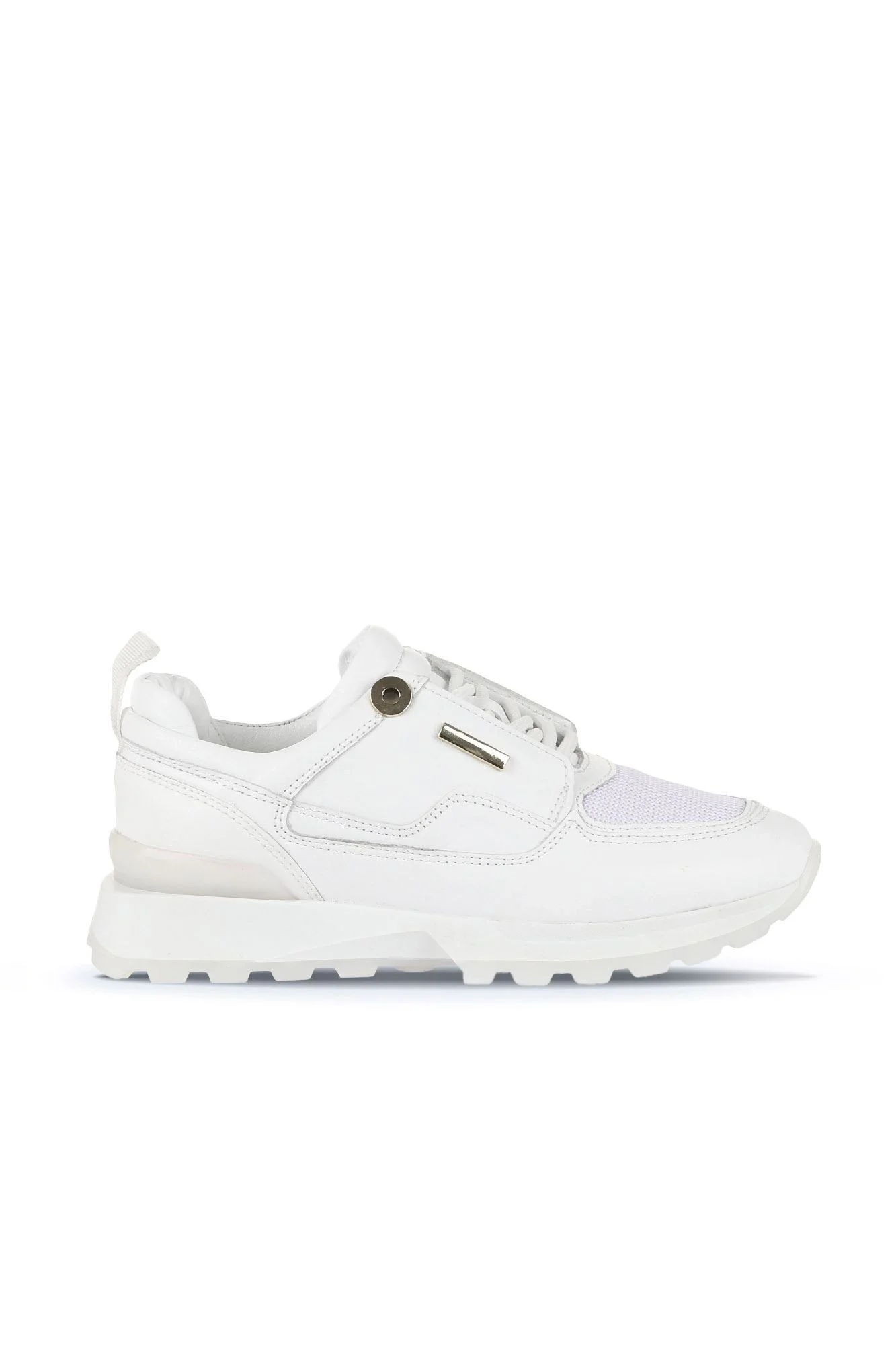 Beyaz Deri Kadın Sneakers