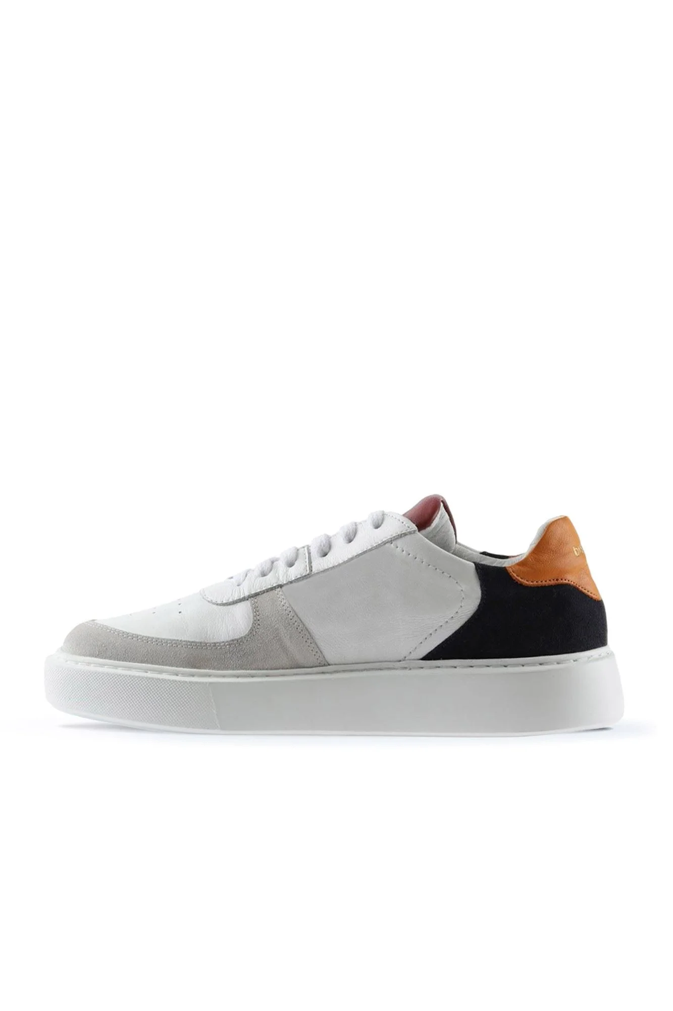 Beyaz Deri-Süet Erkek Spor Ayakkabı