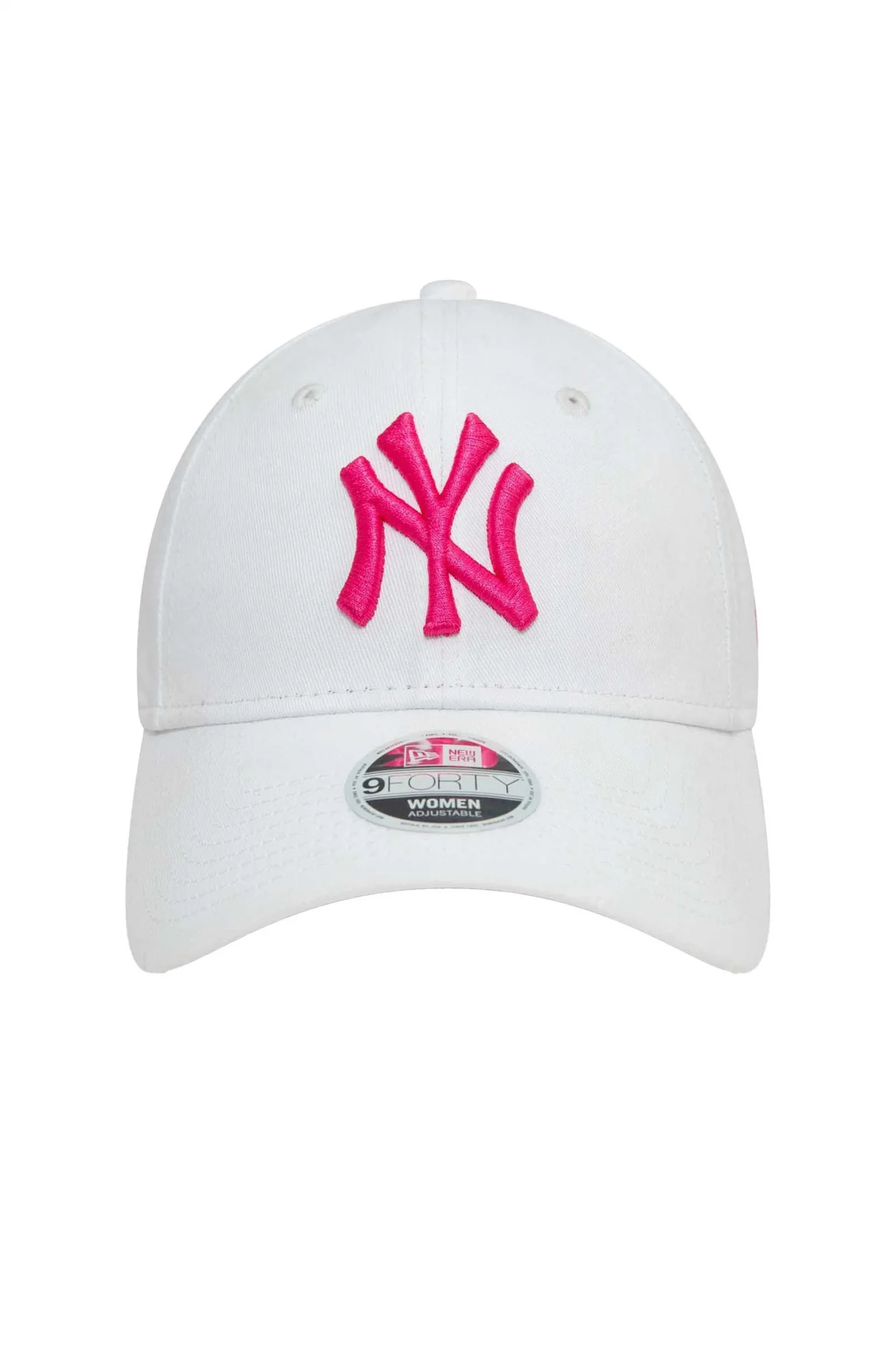 Beyaz New Era New Era Şapka - Wmns Metallic Logo 9FORTY New York Yankees