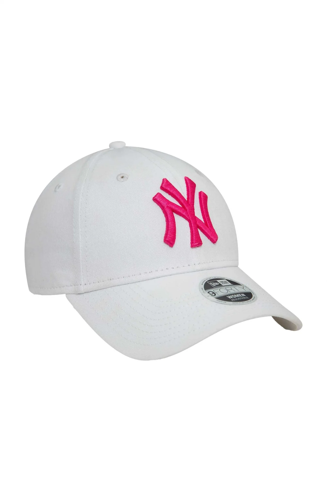 Beyaz New Era New Era Şapka - Wmns Metallic Logo 9FORTY New York Yankees