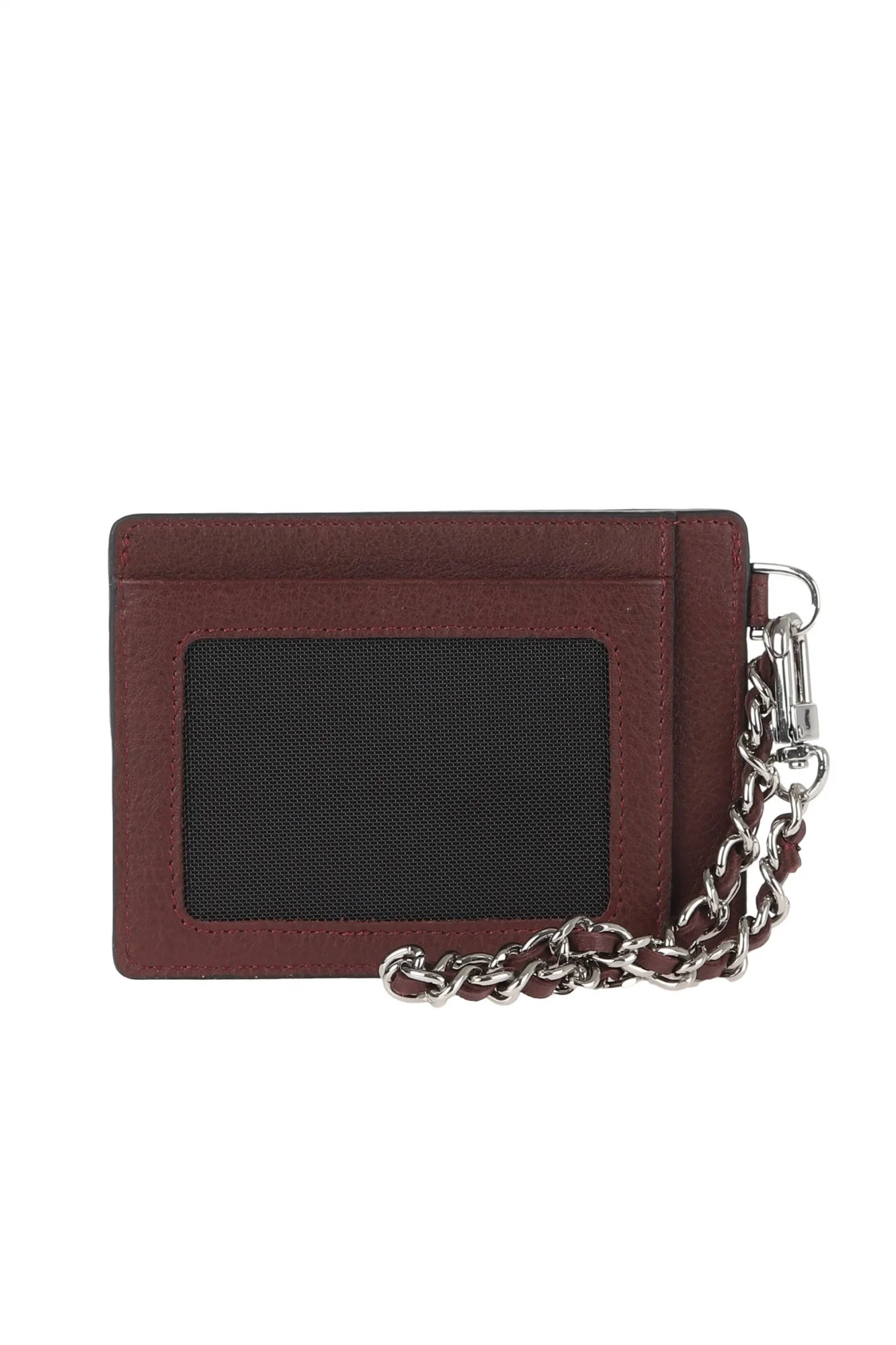 Bordo Koyu Deri Unisex Kartlık