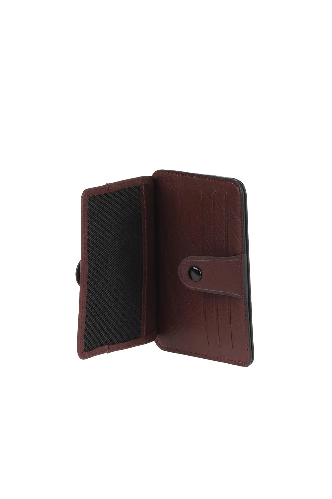 Bordo Koyu Deri Unisex Kartlık