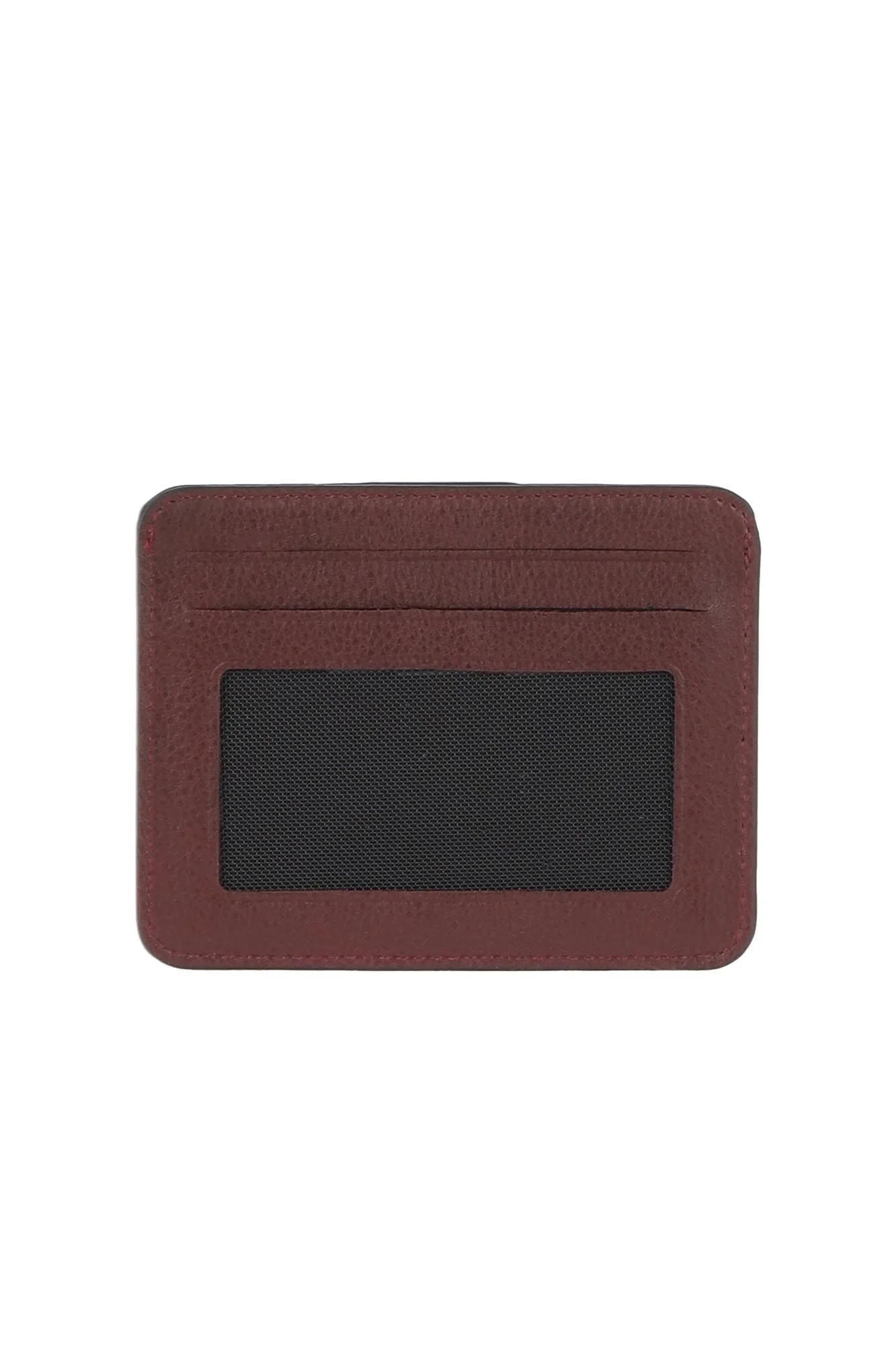 Bordo Koyu Deri Unisex Kartlık