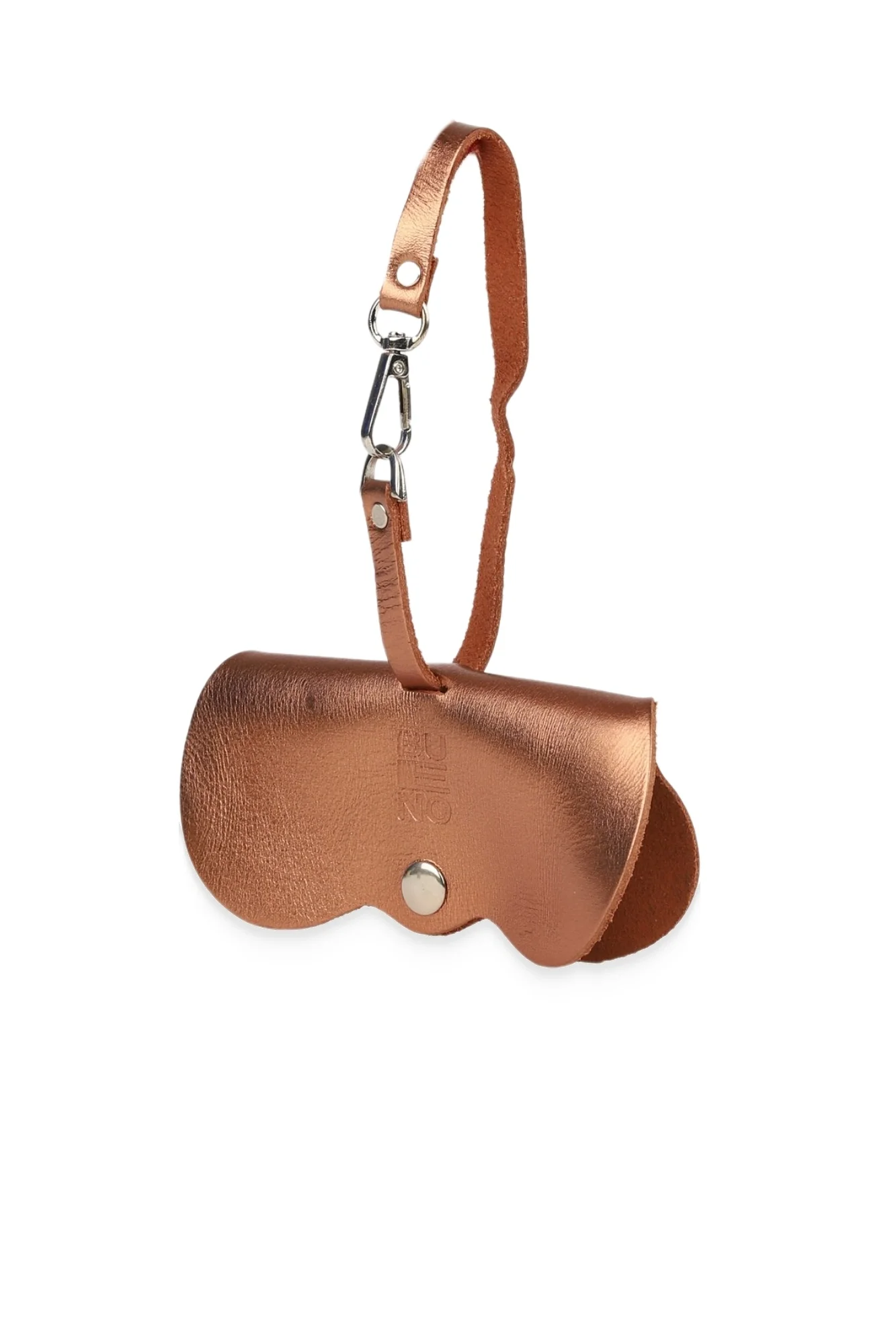 Bronz Parlak Deri Gözlük Kılıfı