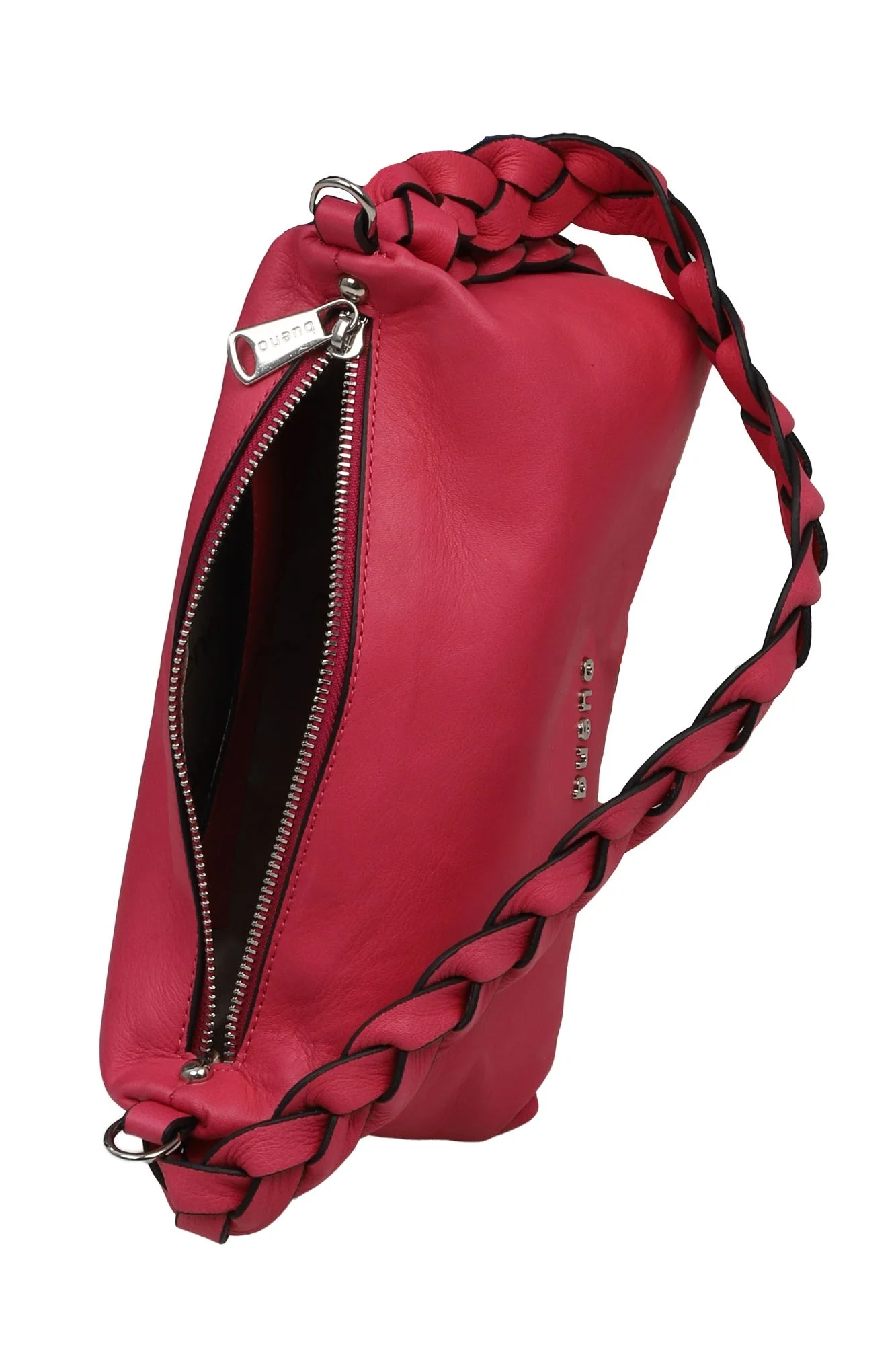 Fuşya Koyu Deri Kadın Kol Çantası