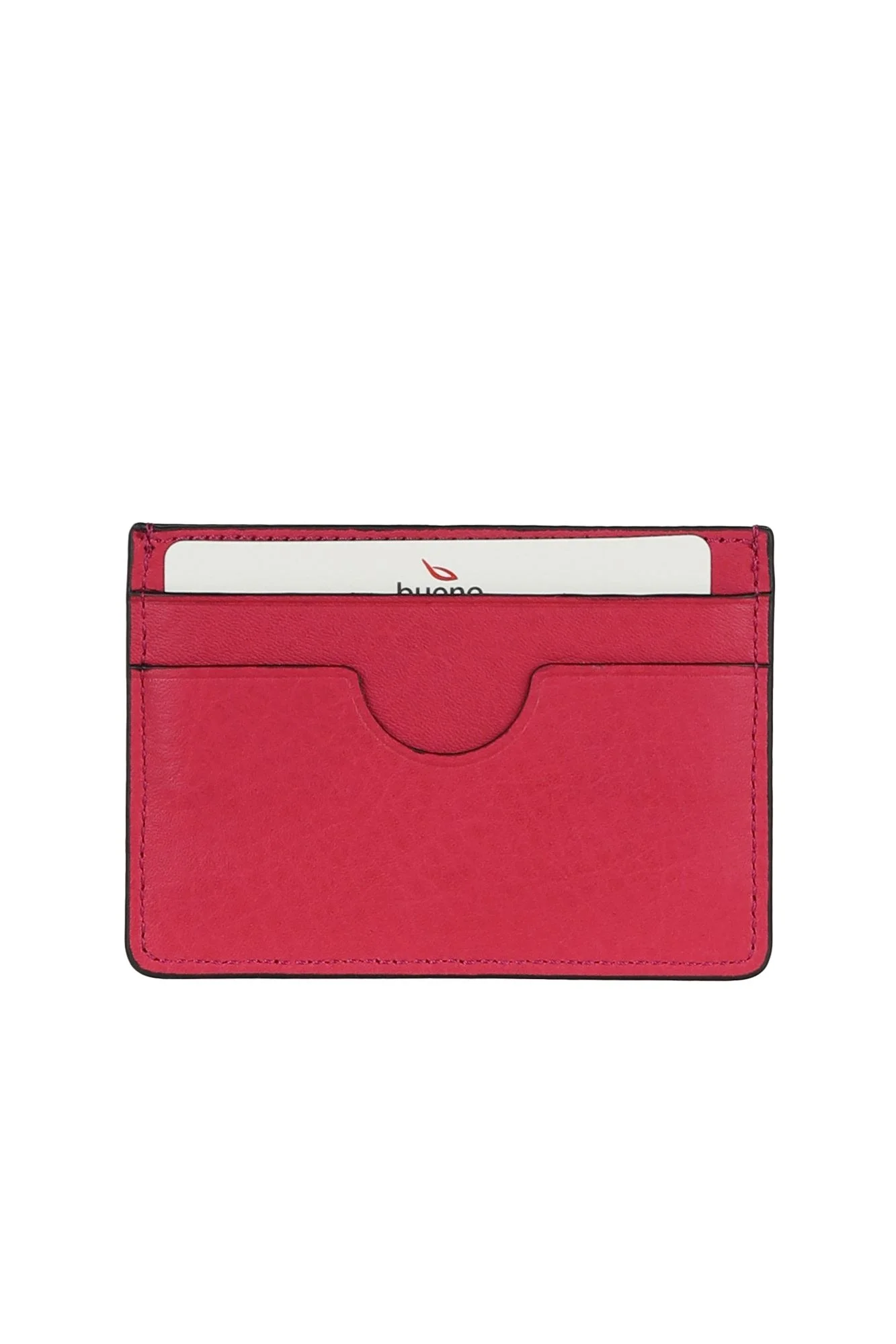 Fuşya Koyu Deri Unisex Kartlık
