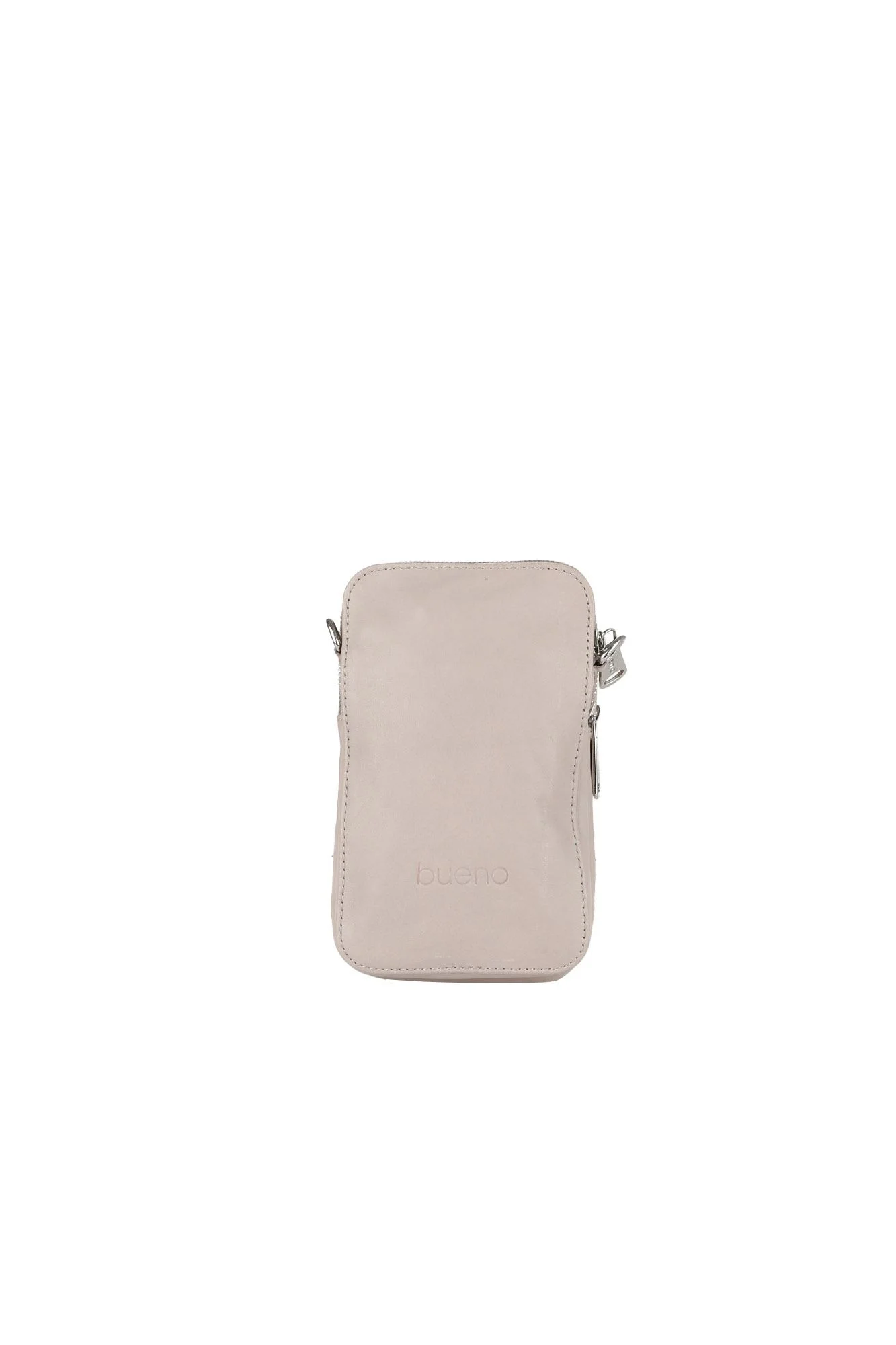 Gri Deri Unisex Telefon Çantası