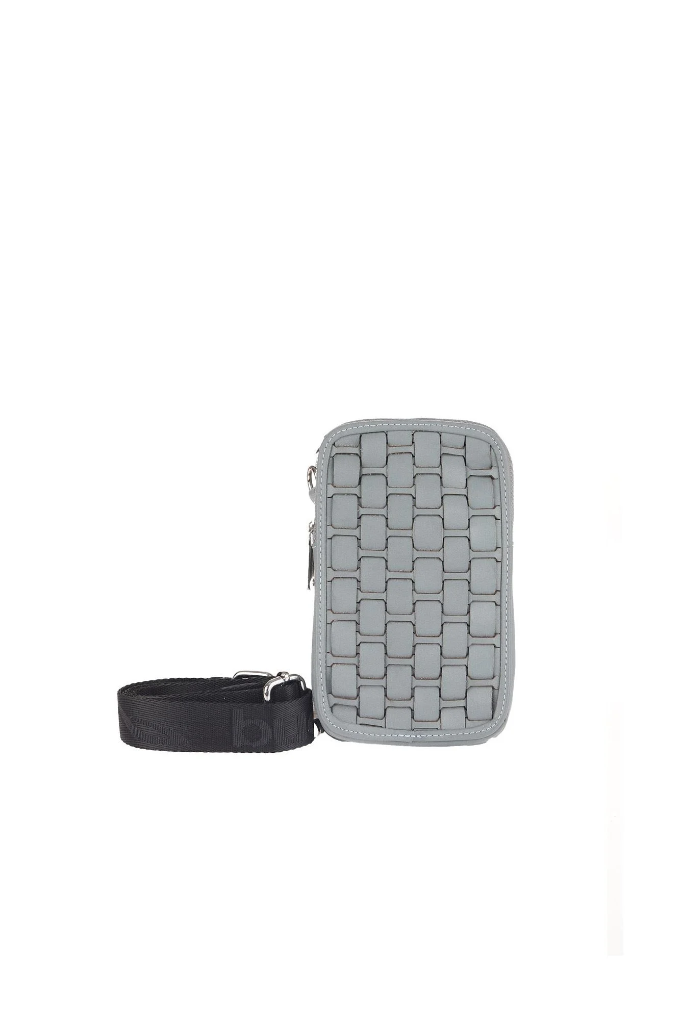 Gri Koyu Deri Unisex Telefon Çantası