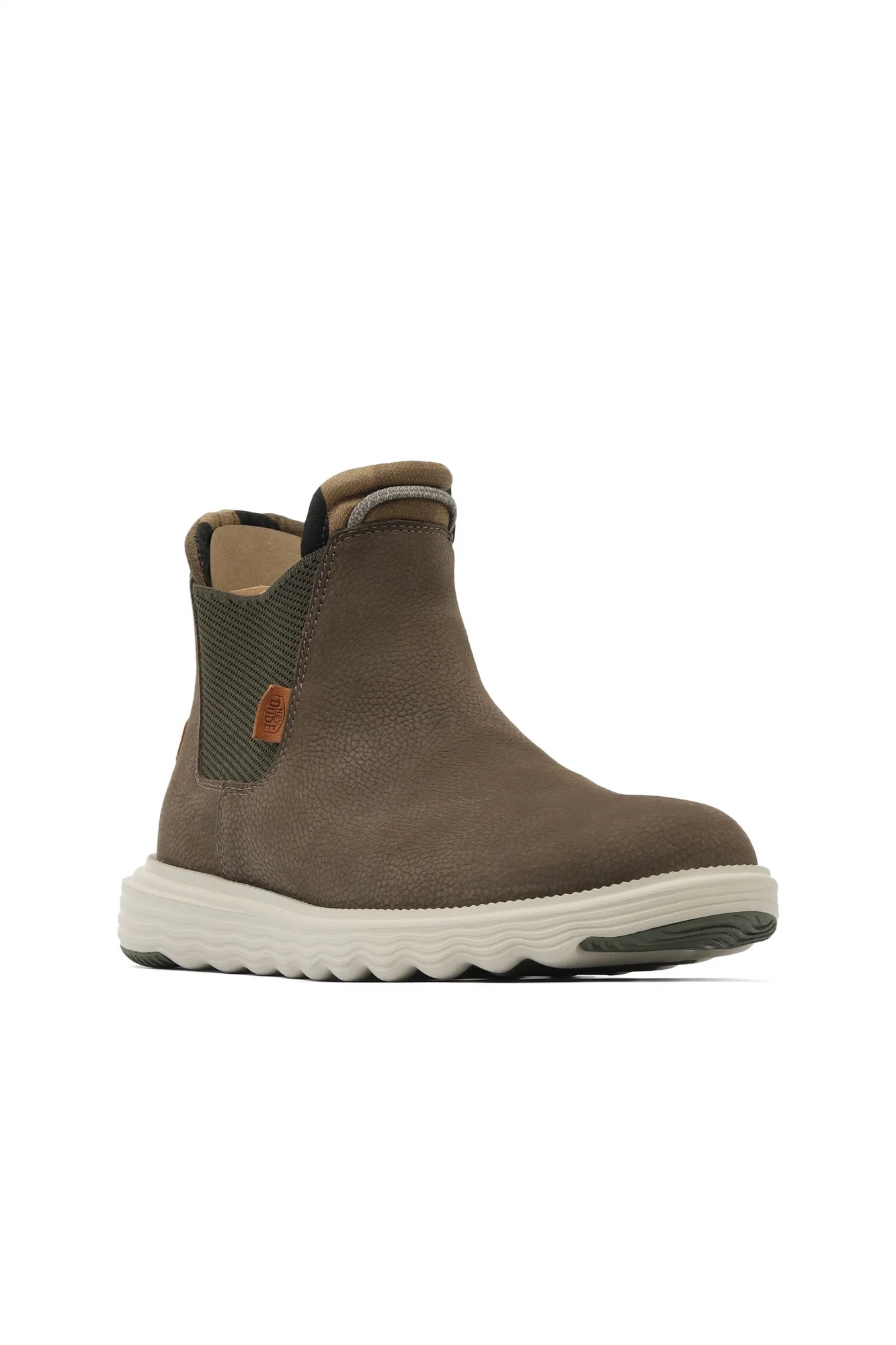 Haki Koyu Deri Hey Dude Branson Boot Craft Erkek Ayakkabı