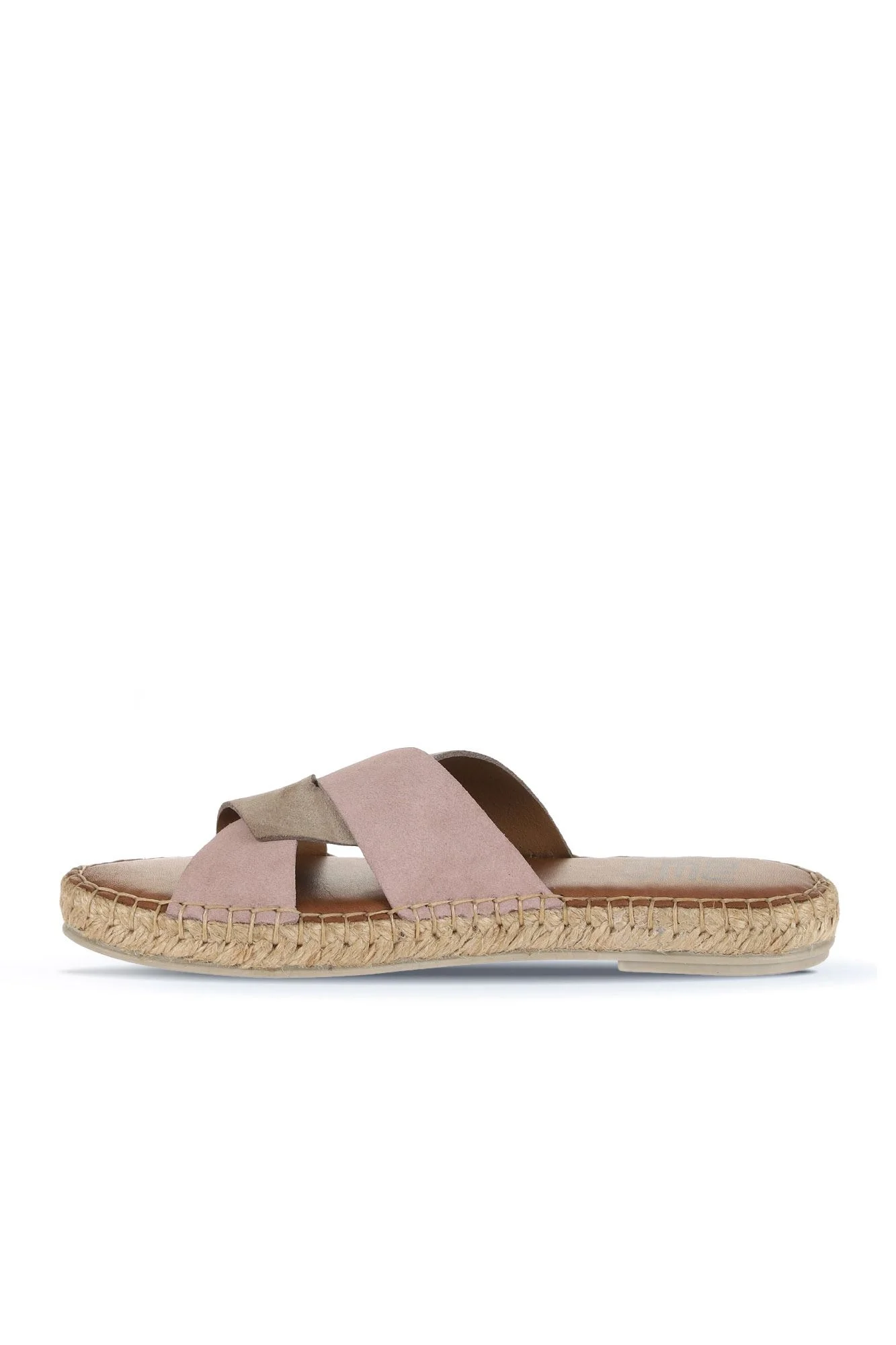 Kum Pudra Alf Süet Kadın Espadril Terlik